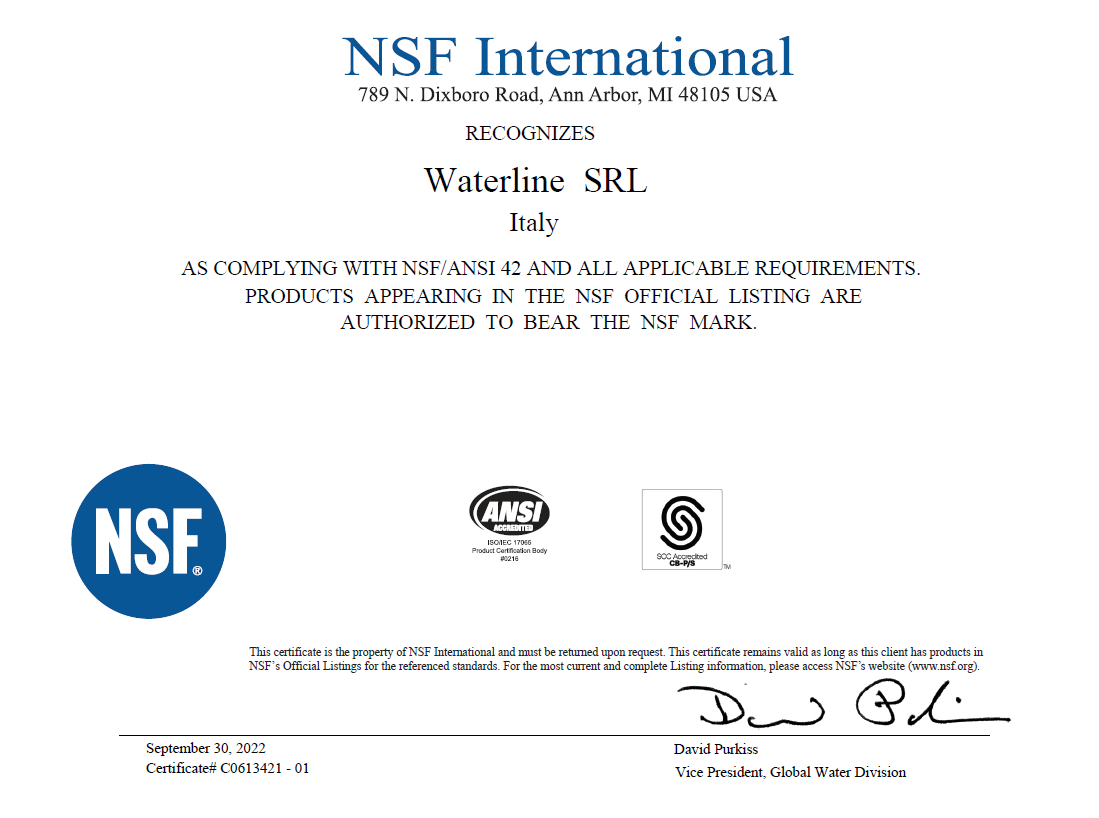 NSF Certification for Ocean Filters